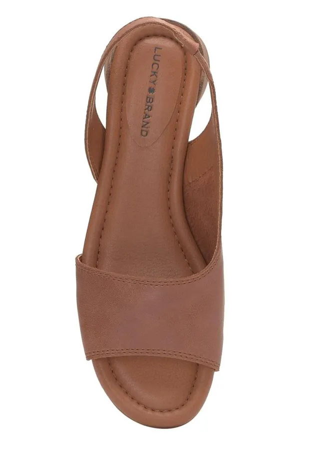Lucky Brand Rimma Low Heel Camel Women Shoes