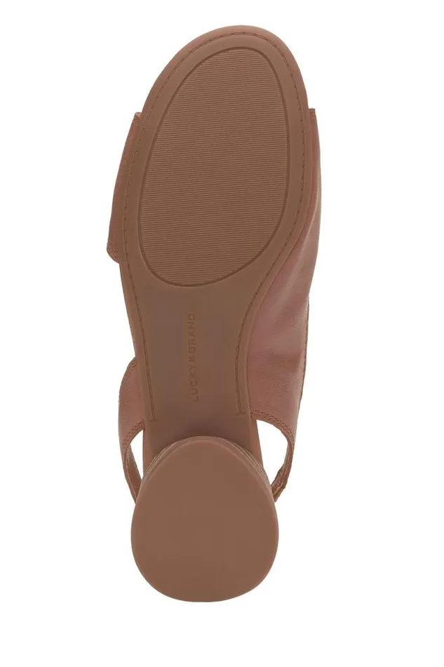 Lucky Brand Rimma Low Heel Camel Women Shoes