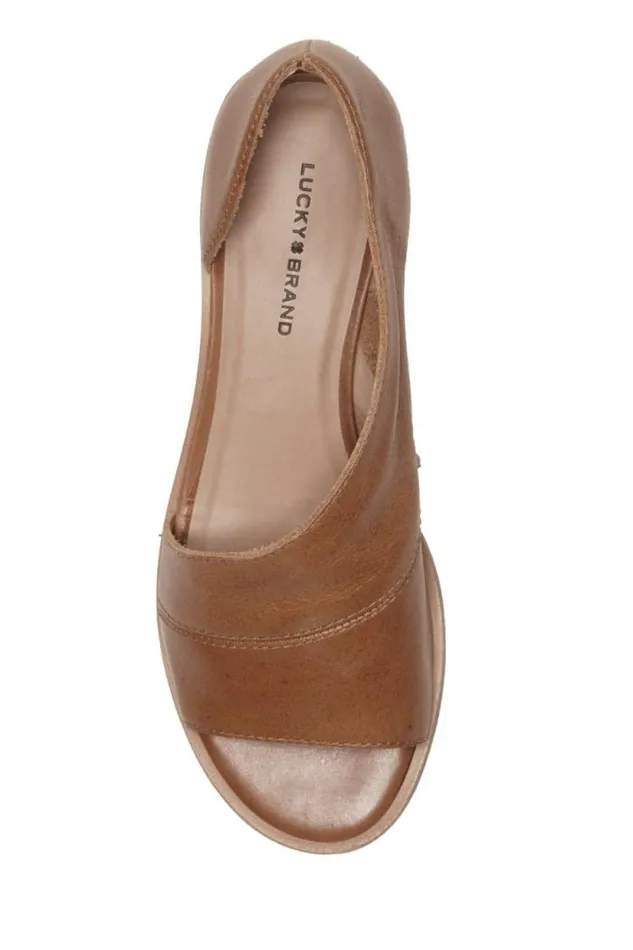 Lucky Brand Serkie Low Heel Medium Dark Beige Women Shoes