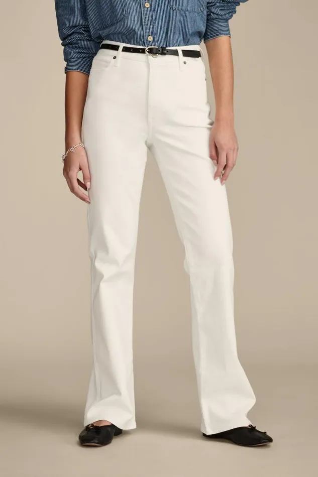 Lucky Brand Uni Boot Bright White Women Jeans