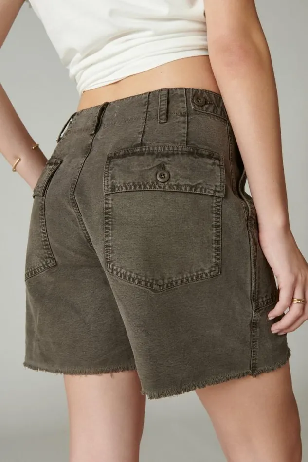 Lucky Brand Utility Pocket Short Raven Women Shorts