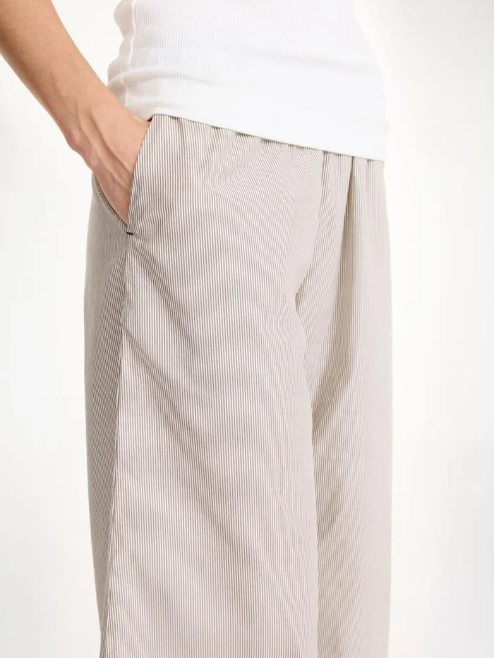 Luisa HighWaist Trousers Warm Brown Women By Malene Birger Trousers