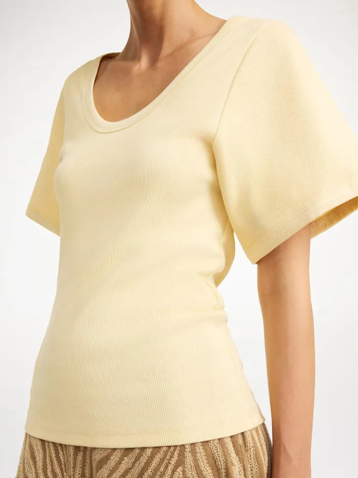 Lunai TShirt Sea Mist Women By Malene Birger Tops and Blouses