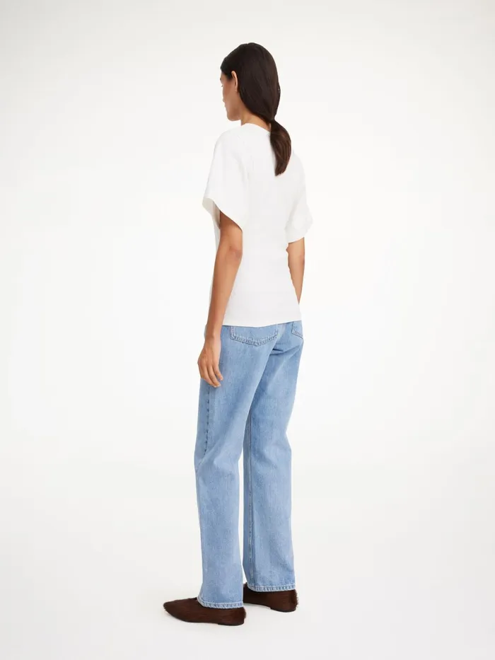 Lunai TShirt Soft White Women By Malene Birger Tops and Blouses