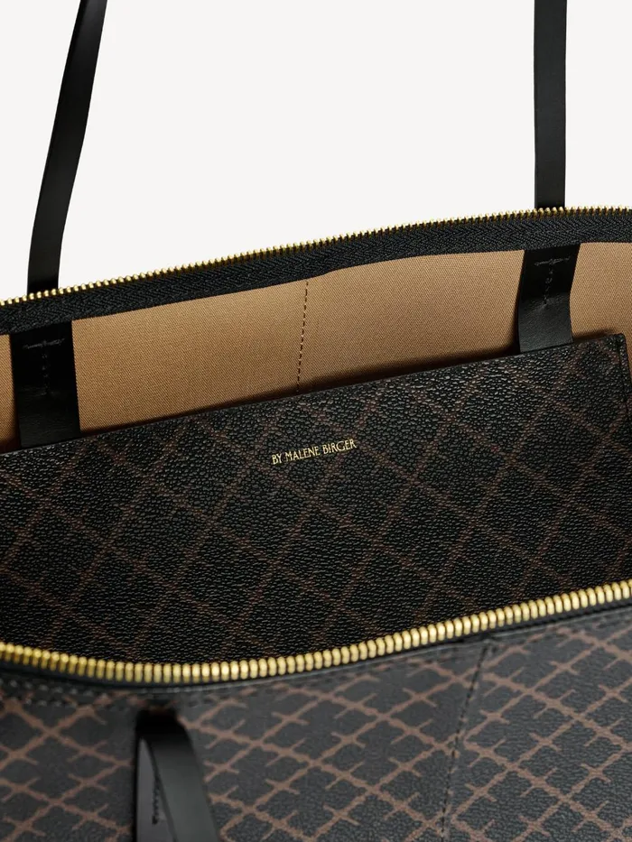 Luze Tote Bag Dark Chokolate Women By Malene Birger Bags