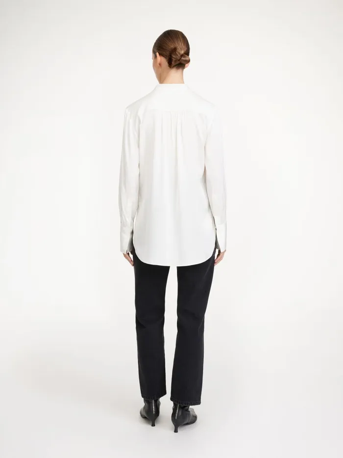 Mabillon Silk Shirt Soft White Women By Malene Birger Tops and Blouses
