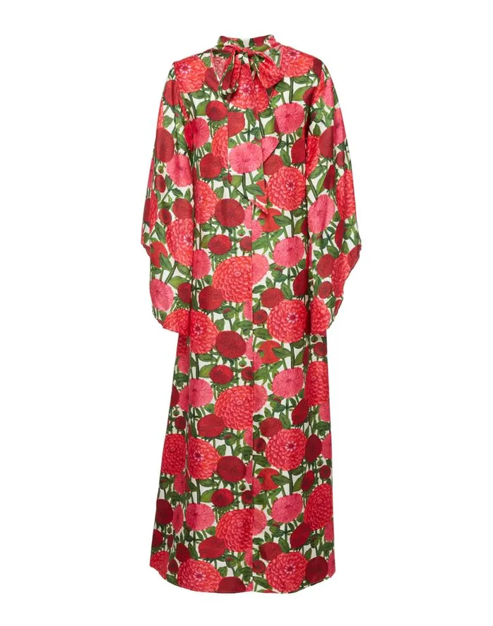 Magnifico Dress Pink Dahlias Women La Double J Dresses Magnifico Dress Pink Dahlias Women La Double J Dresses