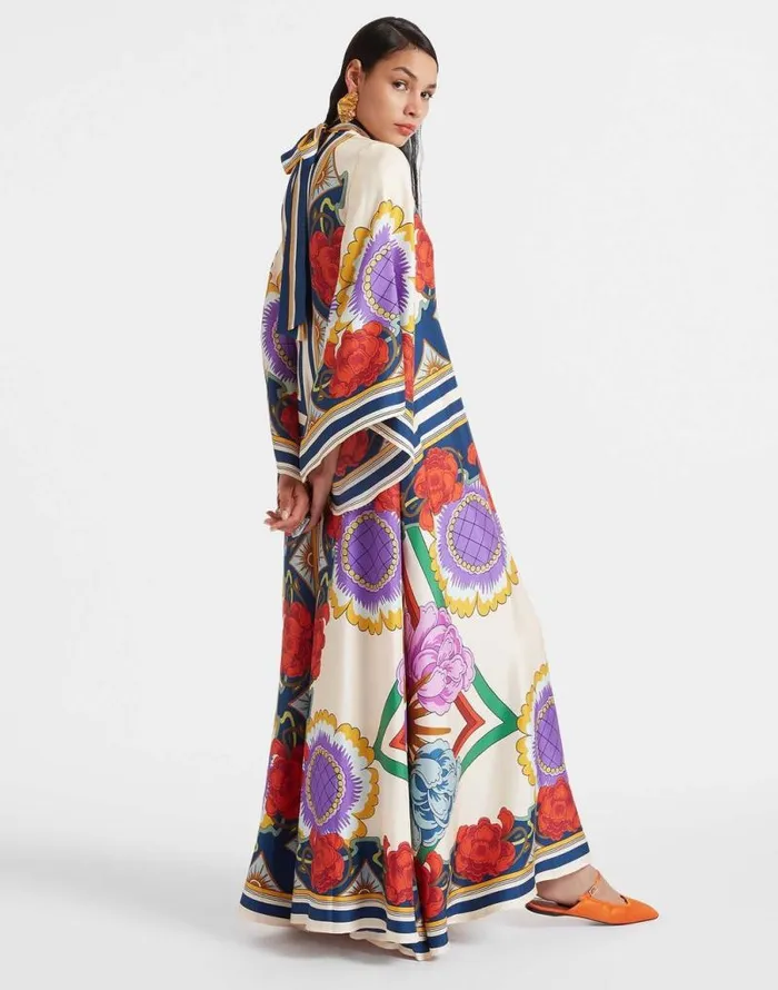Magnifico Dress Placed Taormina Place Rust Women La Double J Dresses Magnifico Dress Placed Taormina Place Rust Women La Double J Dresses