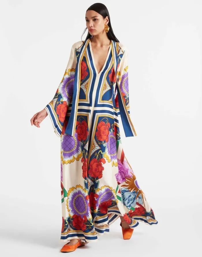 Magnifico Dress Placed Taormina Place Rust Women La Double J Dresses Magnifico Dress Placed Taormina Place Rust Women La Double J Dresses