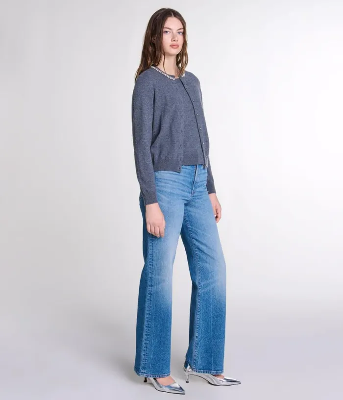 Maje 2in1 Cashmere Cardigan Women Sweaters and Cardigans