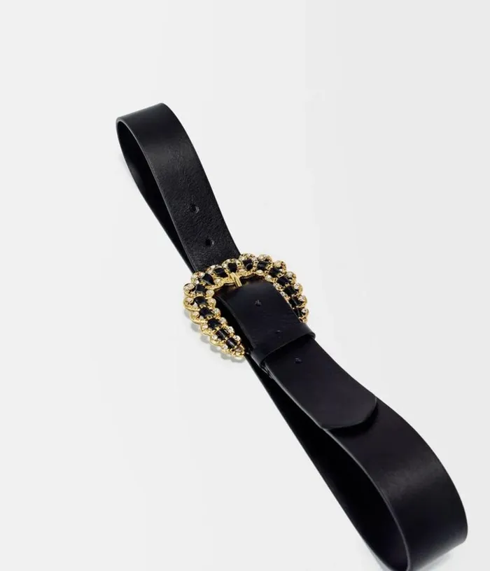 Maje Belt With Diamanteacute Buckle Women Belts