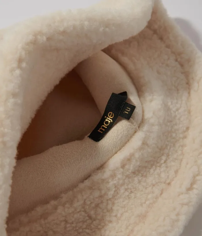 Maje Faux Fur Bucket Hat Women Hats