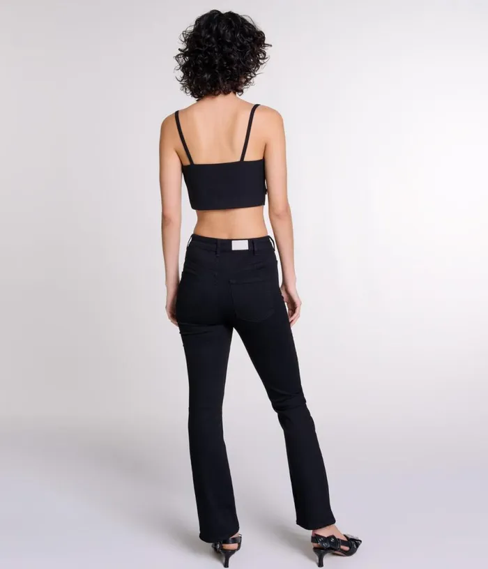 Maje Jeans With Pockets Flared At The Bottom Women Pants and Jeans