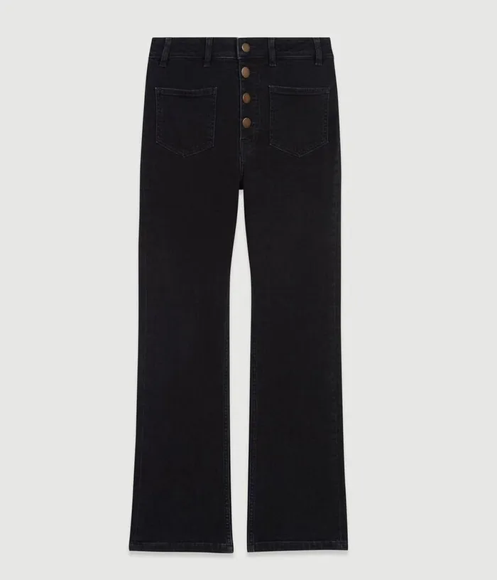 Maje Jeans With Pockets Flared At The Bottom Women Pants and Jeans