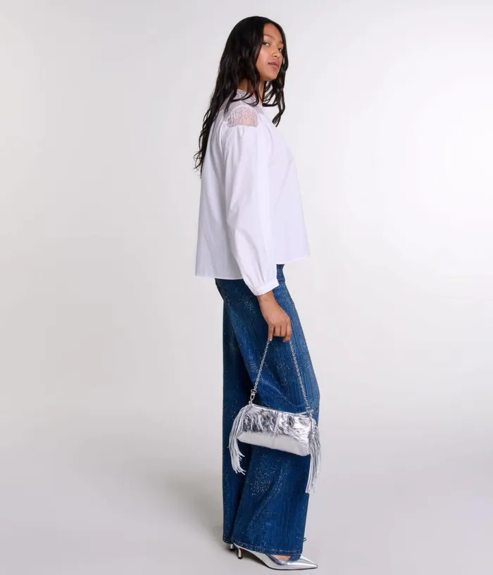 Maje Lace Shirt Women Tops and Shirts