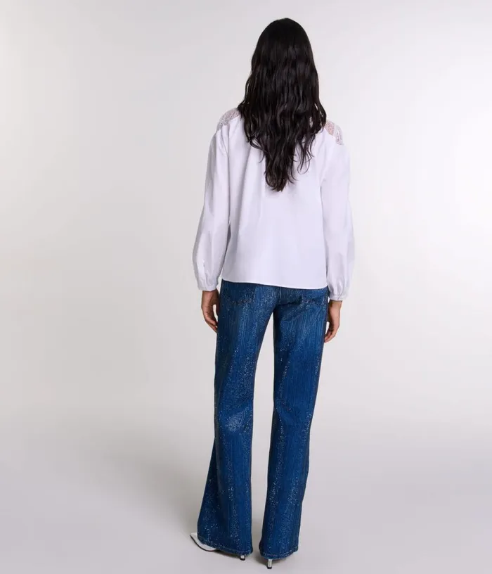 Maje Lace Shirt Women Tops and Shirts