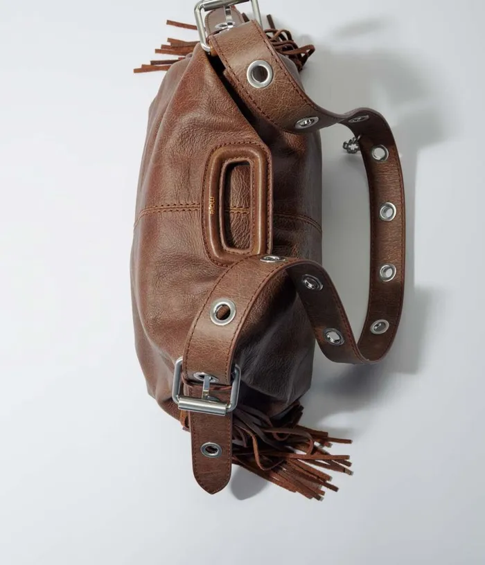 Maje Miss M Bag In Vintage Leather Women Shoulder Bags