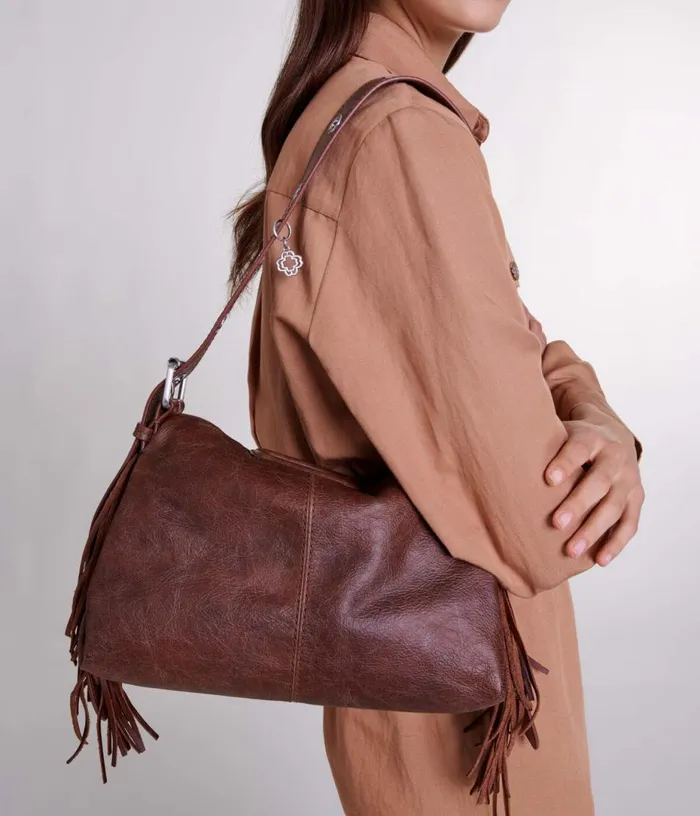 Maje Miss M Bag In Vintage Leather Women Shoulder Bags