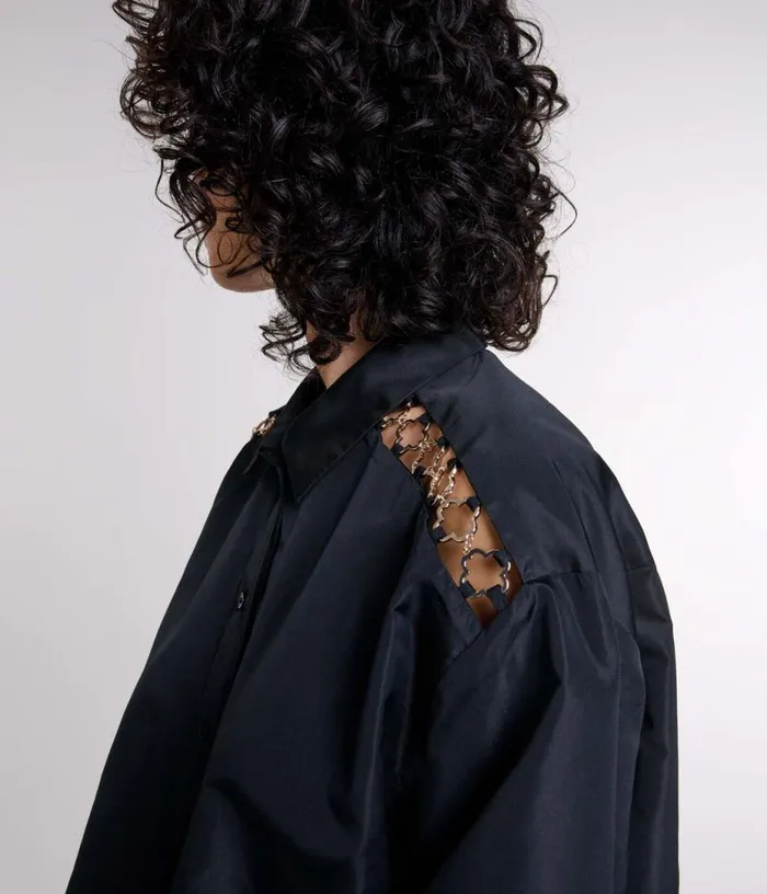 Maje Openwork Shirt Women Tops and Shirts