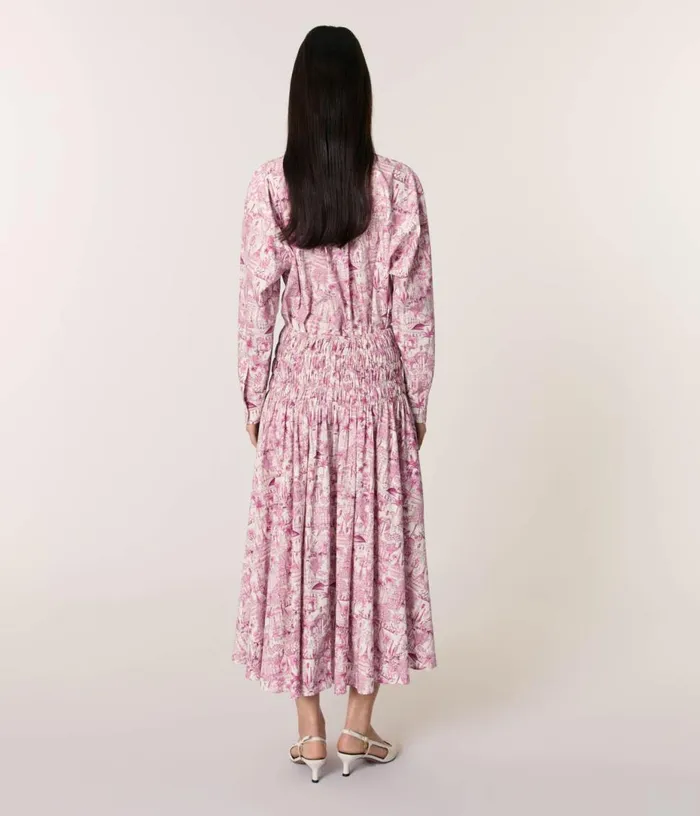 Maje Printed Maxi Skirt Women Skirts and Shorts