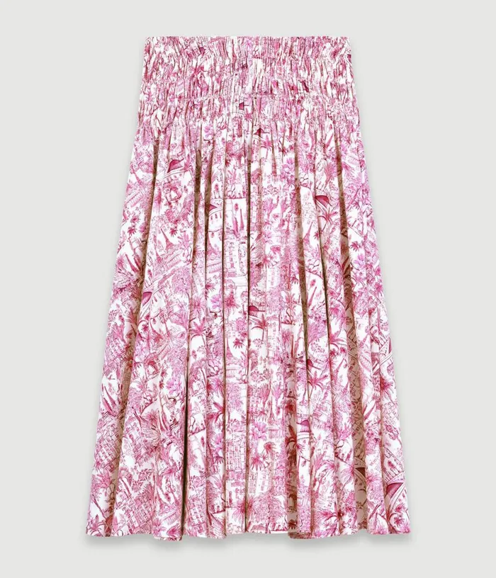 Maje Printed Maxi Skirt Women Skirts and Shorts