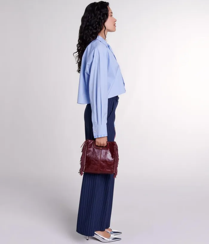 Maje Shirt With Removable Tie Women Tops and Shirts