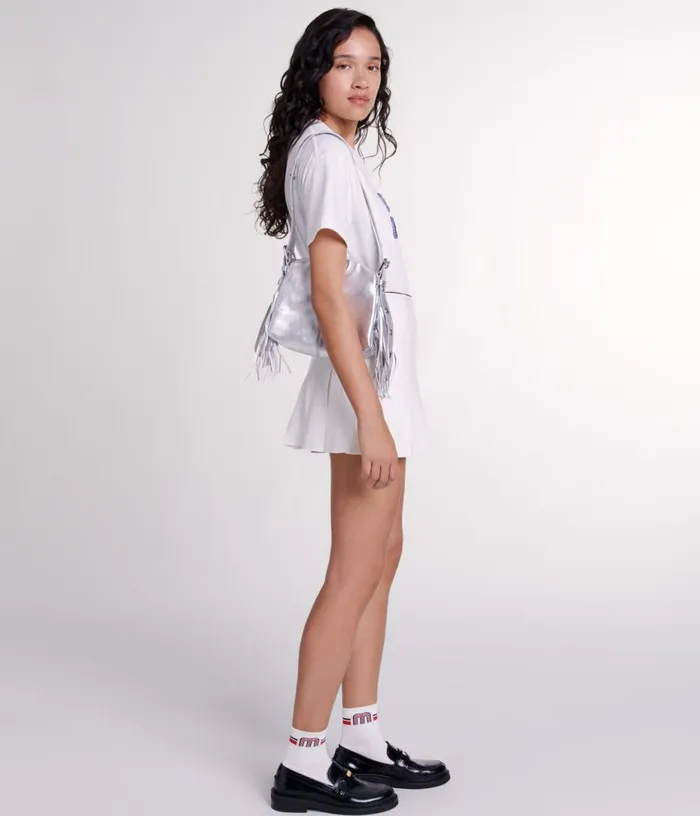 Maje Short Pleated Skort Women Skirts and Shorts
