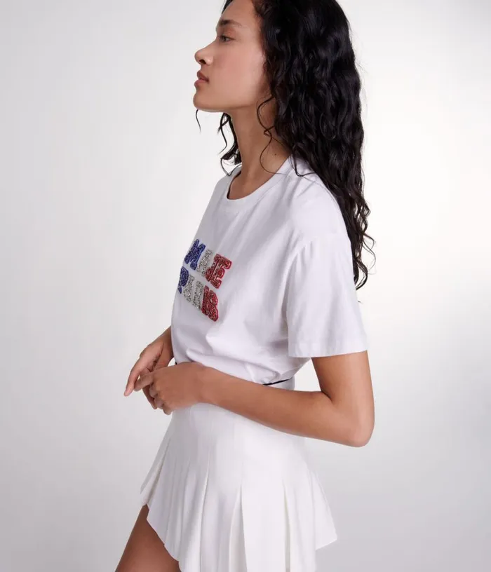 Maje Short Pleated Skort Women Skirts and Shorts