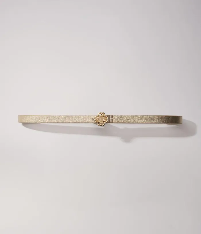 Maje Slim Belt With Clover Buckle Women Belts