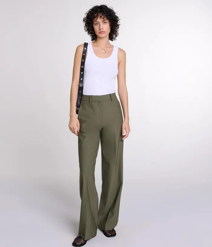 Maje Straightleg Suit Trousers Women Pants and Jeans