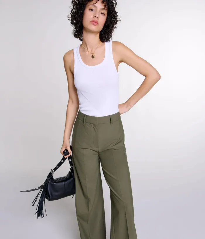 Maje Straightleg Suit Trousers Women Pants and Jeans