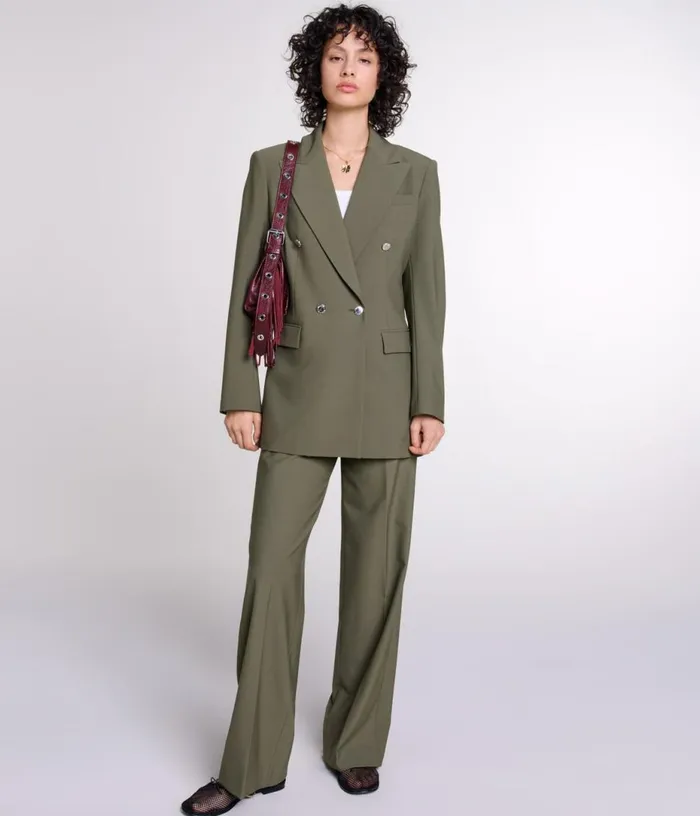 Maje Straightleg Suit Trousers Women Pants and Jeans