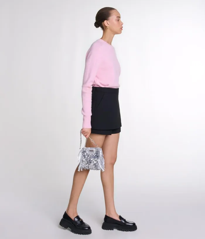Maje Trompelrsquooeligil Shorts In Crecircpe Fabric Women Skirts and Shorts