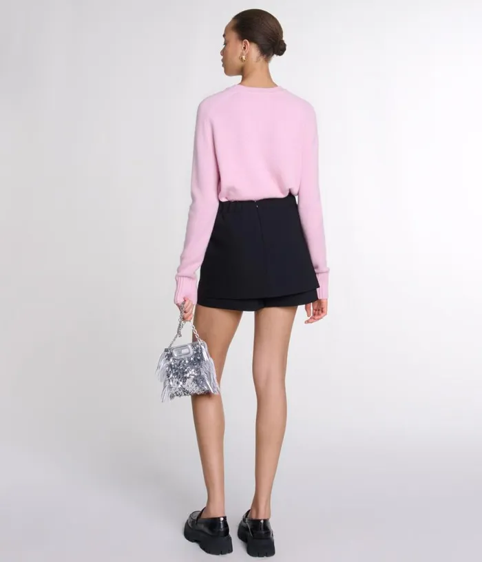 Maje Trompelrsquooeligil Shorts In Crecircpe Fabric Women Skirts and Shorts