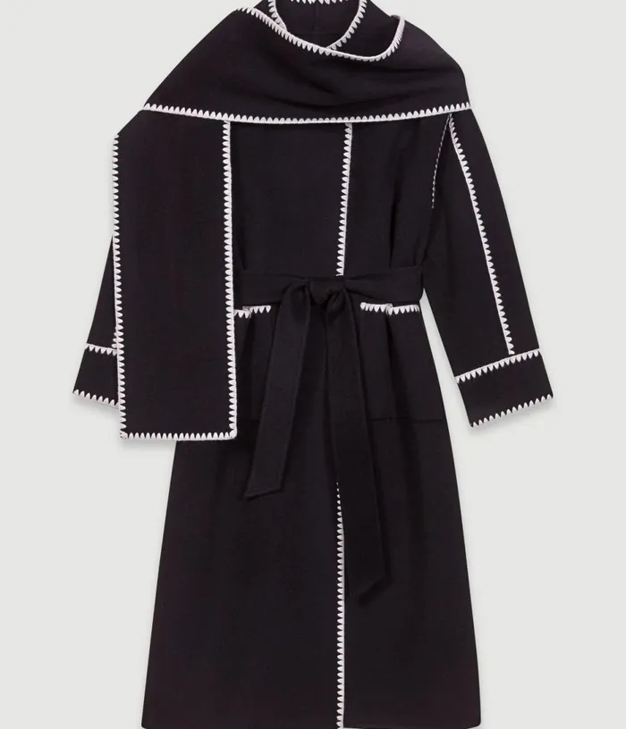 Maje Twotone Doublefaced Coat Women Coats