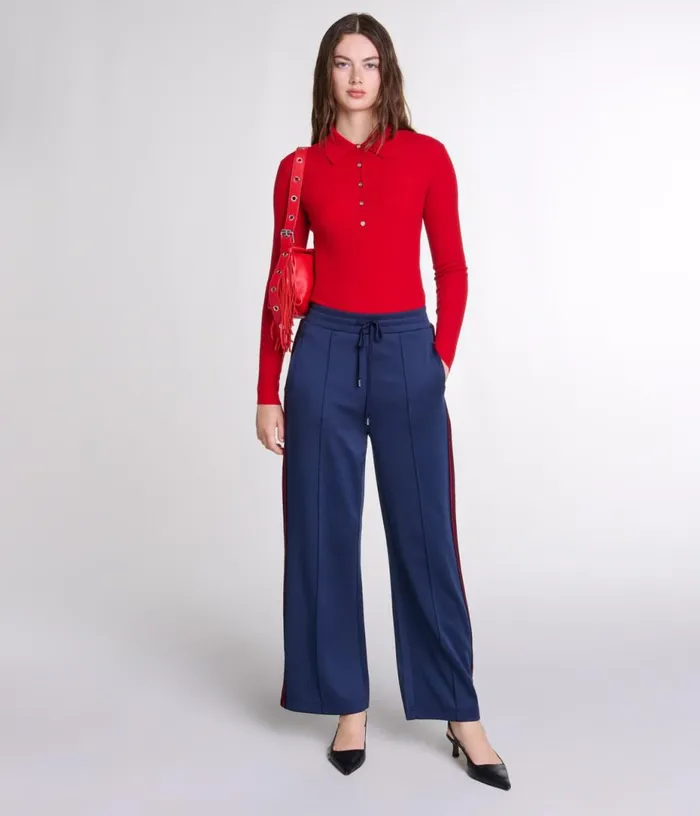Maje Wool And Silk Bodysuit Women Tops and Shirts
