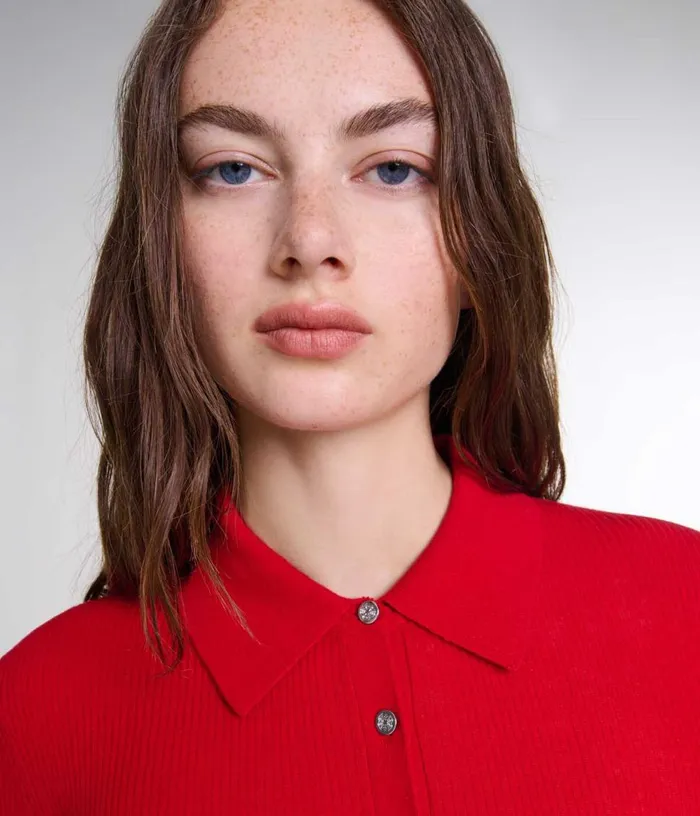 Maje Wool And Silk Bodysuit Women Tops and Shirts