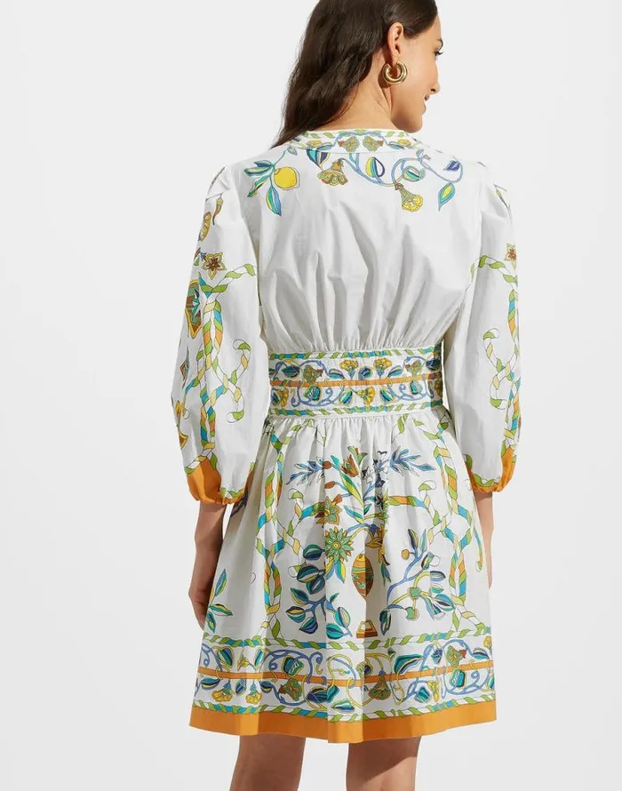 Margherita Dress Placed Borboni Place Bianco Women La Double J Dresses Margherita Dress Placed Borboni Place Bianco Women La Double J Dresses