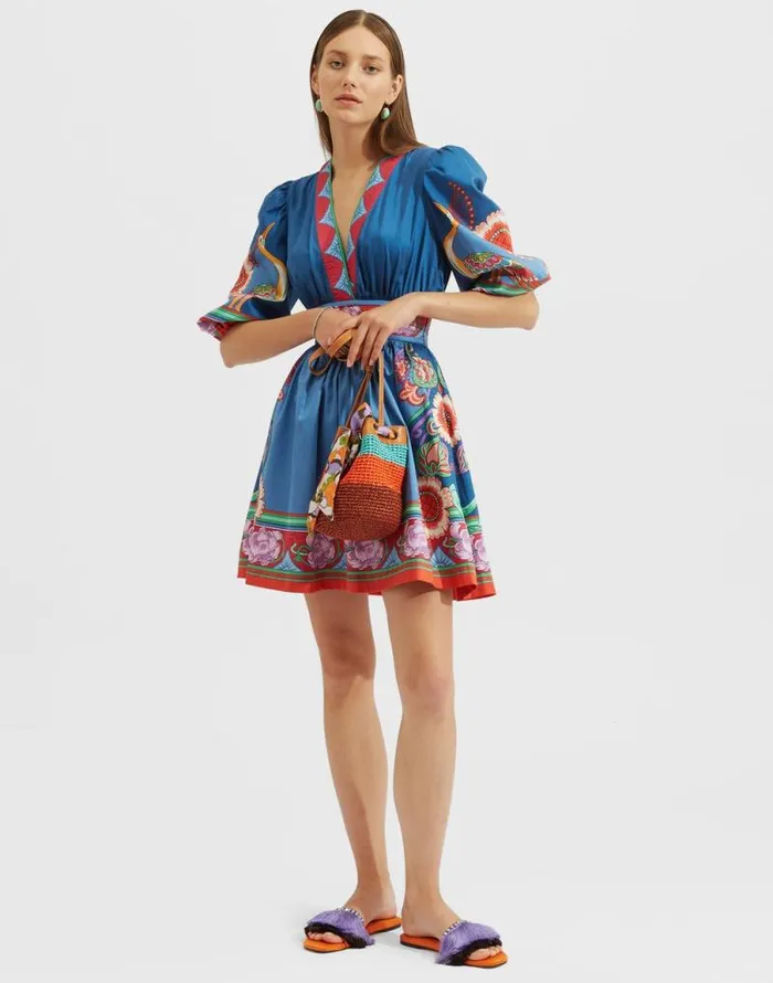 Margherita Dress Placed Taormina Place Navy Women La Double J Dresses