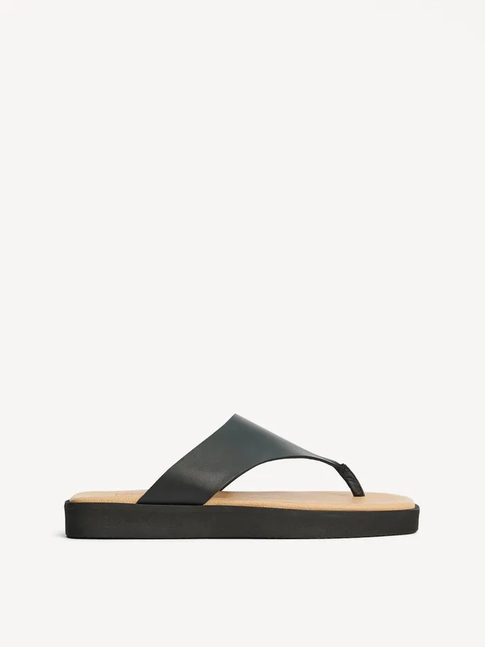 Marisol Leather Sandals Black Women By Malene Birger Shoes