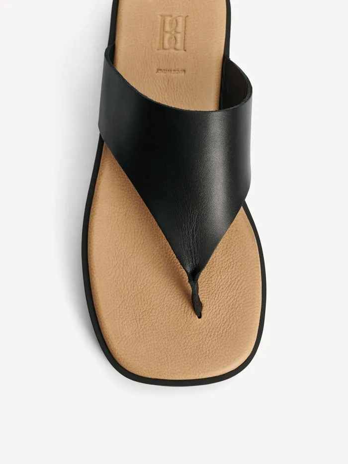 Marisol Leather Sandals Black Women By Malene Birger Shoes