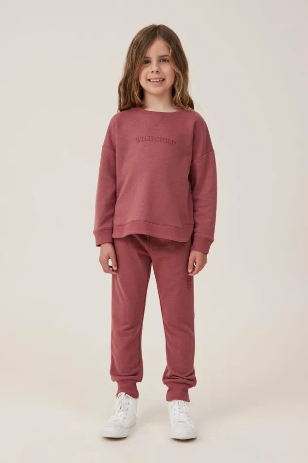 Marlo Trackpant Henna Wild Child Girls Cotton On Sweatshirts and Sweatpants