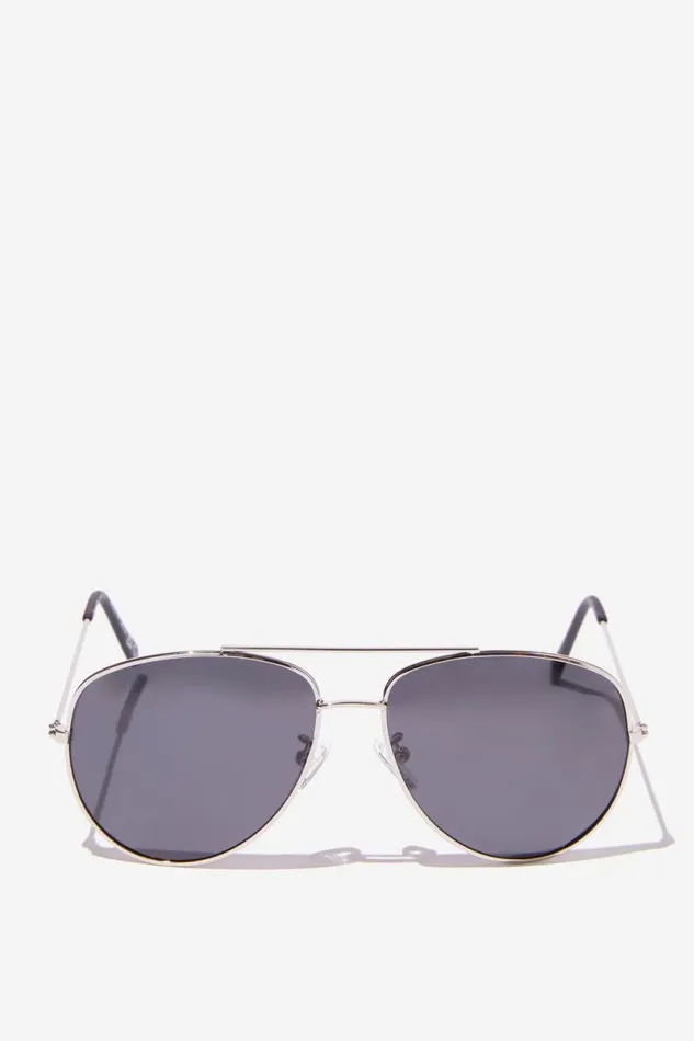 Marshall Polarized Sunglasses Silverblack Men Cotton On Sunglasses