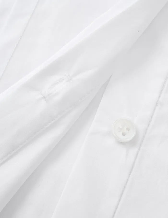 MARYLING Blouse White Fungus Edge Small Standup Collar Shirt White 8211 Women MARYLING Blouse White Fungus Edge Small Standup Collar Shirt White 8211 Women