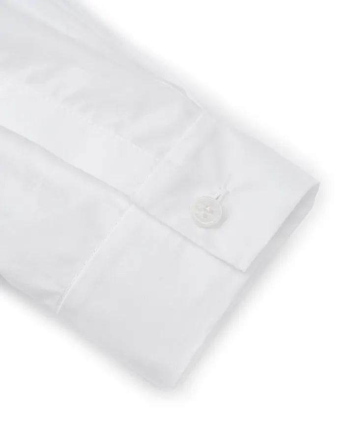 MARYLING Blouse White Fungus Edge Small Standup Collar Shirt White 8211 Women MARYLING Blouse White Fungus Edge Small Standup Collar Shirt White 8211 Women
