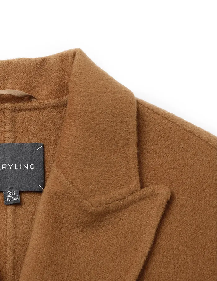 MARYLING Jacket and Coat Camel Wool SuitStyle Reversible Vest Camel 8211 Women MARYLING Jacket and Coat Camel Wool SuitStyle Reversible Vest Camel 8211 Women