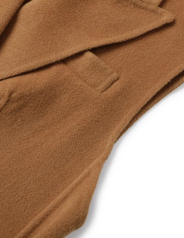 MARYLING Jacket and Coat Camel Wool SuitStyle Reversible Vest Camel 8211 Women MARYLING Jacket and Coat Camel Wool SuitStyle Reversible Vest Camel 8211 Women