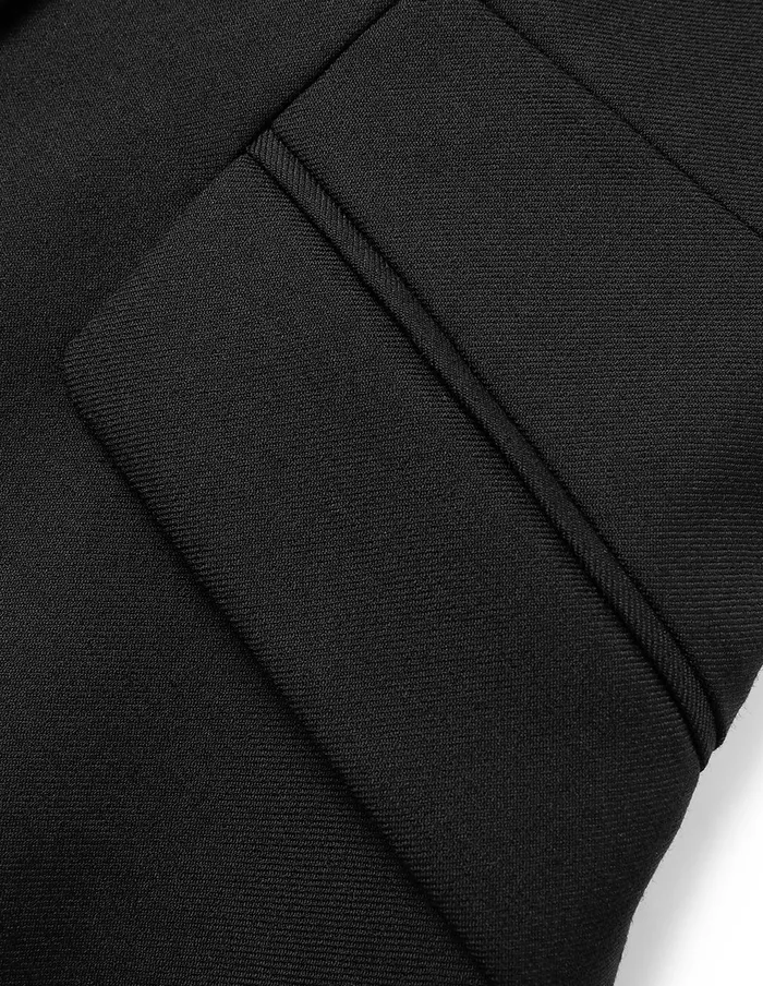 MARYLING Knitwear Black Faux Wool Top Splicing Vest Black 8211 Women MARYLING Knitwear Black Faux Wool Top Splicing Vest Black 8211 Women