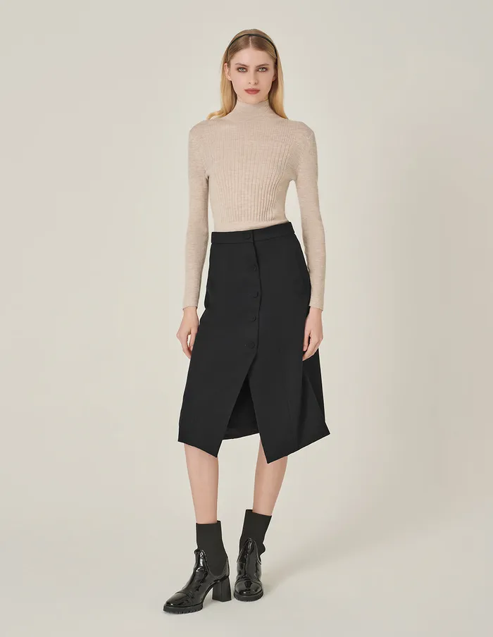 MARYLING Knitwear Camel Turtleneck Wool Fitted Sweater Camel 8211 Women