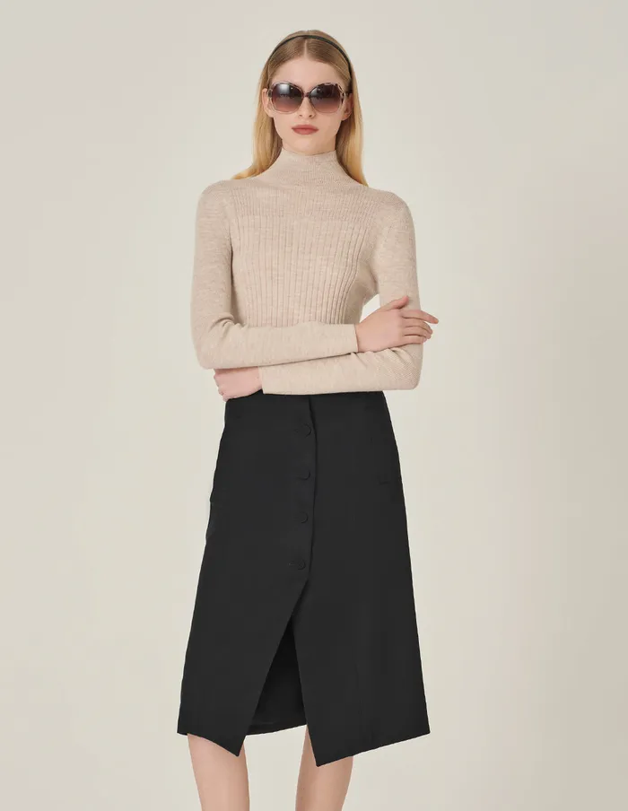 MARYLING Knitwear Camel Turtleneck Wool Fitted Sweater Camel 8211 Women MARYLING Knitwear Camel Turtleneck Wool Fitted Sweater Camel 8211 Women